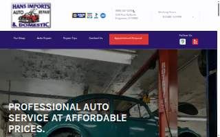 Hans Imports INC website