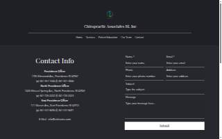 Chiropractic Associates Inc. website