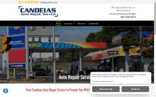 Candeias Auto Repair Service website