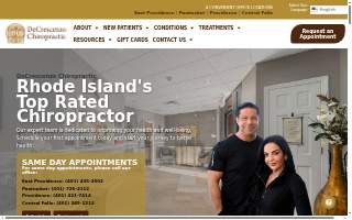 DeCrescenzo Chiropractic - Pawtucket website