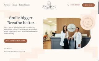 Anchor Orthodontics of Providence website