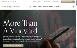 Newport Vineyards & Restaurant of Providence website