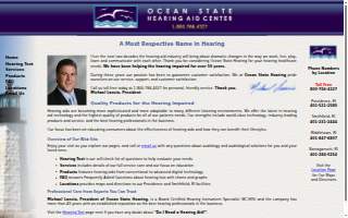 Ocean State Hearing Aid Center website