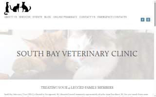 South Bay Veterinary Clinic website