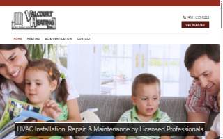 Valcourt Heating Inc. website