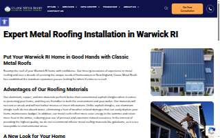 Classic Metal Roofs of Warwick website