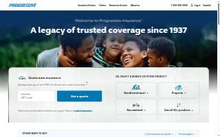 Progressive Insurance - Claims Office website