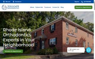 Tollgate Orthodontics website