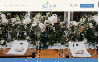 Blue Rocks Catering website