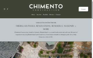 Chimento Construction website
