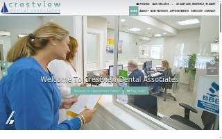 Crestview Dental Associates website