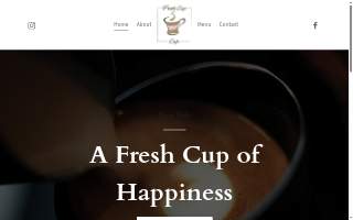 Fresh Cup Cafe website