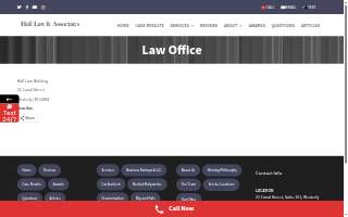 Hall Law & Associates website