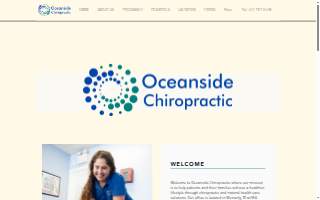 Oceanside Chiropractic website