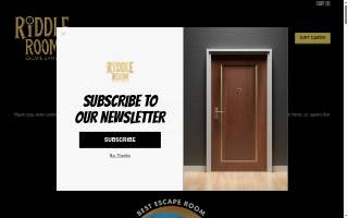 The RI Riddle Room: Escape Games website