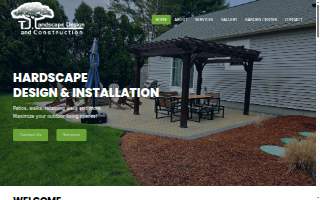 TJ Landscape Design and Construction website