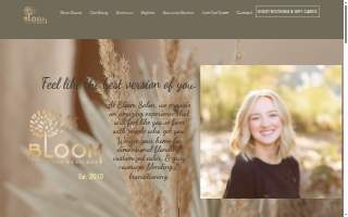 Bloom Salon Spa Boutique website