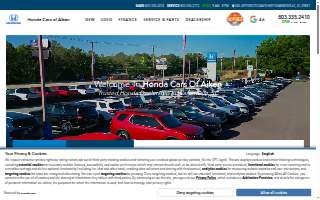 Honda Cars of Aiken website