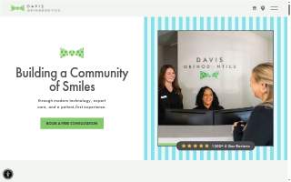 Davis Orthodontics website