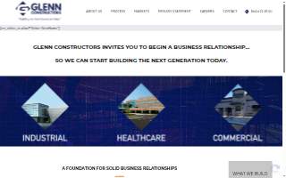 Glenn Constructors website