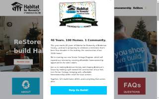 Habitat for Humanity ReStore of Anderson County website