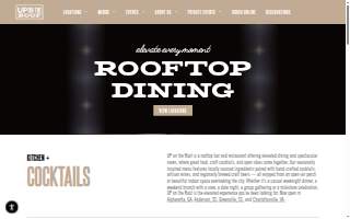 UP on the Roof website