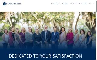 Gilbert Law Firm website
