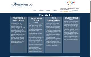 WirePro AV - Audio Video and Smart Home Solutions website
