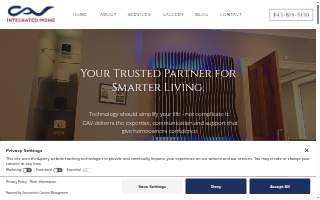 CAV Integrated Home website