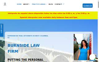 Burnside Law Firm of Cayce website