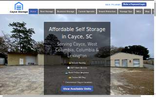 Cayce Storage website