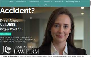Jessica Corley Law Firm website