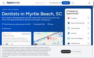 Aspen Dental - Myrtle Beach website