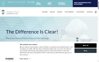 Charleston Dermatology website