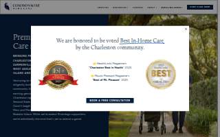 Commonwise Home Care Charleston website