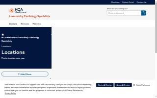 HCA Healthcare Lowcountry Cardiology Specialists - Centre Pointe website