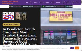 Clemson Coins, Currency, Bullion & Jewelry website