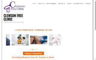Clemson Free Clinic website