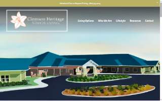 Clemson Heritage Senior Living website