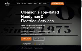 Clemson's Bevis Carpentry and Electrical Handyman website