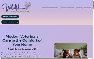 Wildflower Traveling Vet website