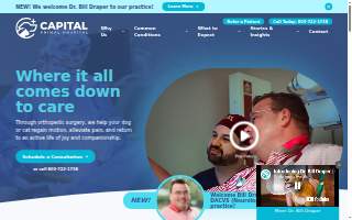 Capital Animal Hospital website