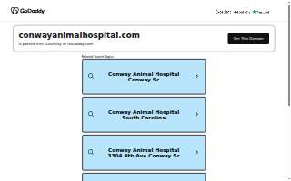 Conway Animal Hospital website