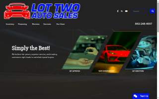 Conway Ford’s Lot Two Auto Sales website