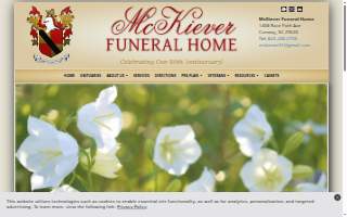 McKiever Funeral Home website