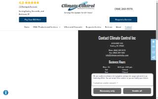 Climate Control Inc website
