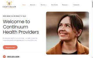 Continuum Health Providers website