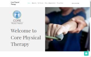 CORE Physical Therapy website