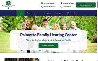 Palmetto Family Hearing Center of Fort Mill website