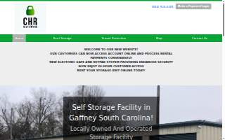 CHR Self Storage website